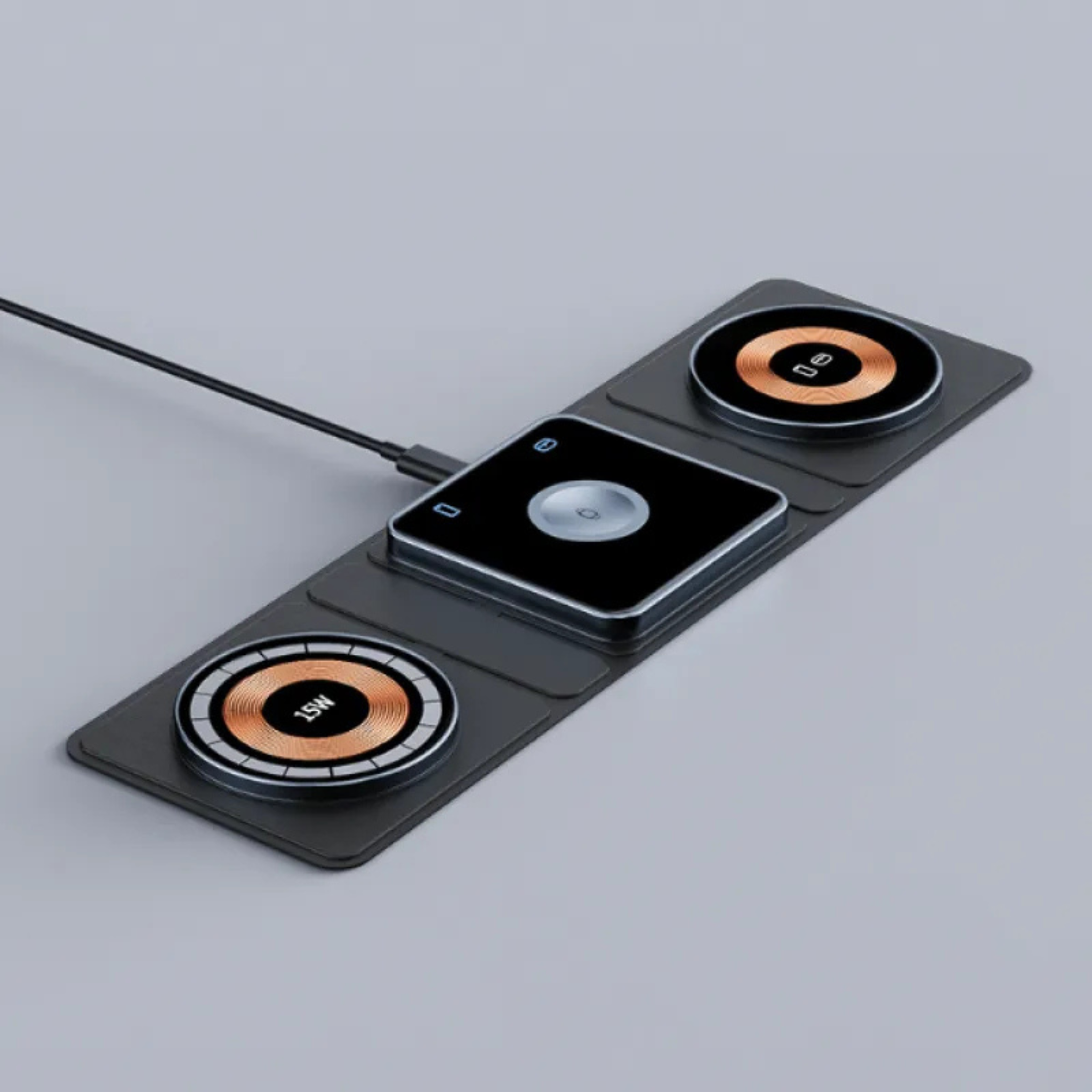 3-in-1 Magnetic Wireless Charging Station — Fast Charge for iPhone, Apple Watch & AirPods